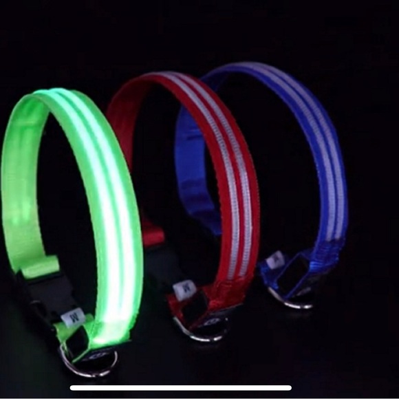 Neon green rechargeable Led Collar - Picture 2 of 4